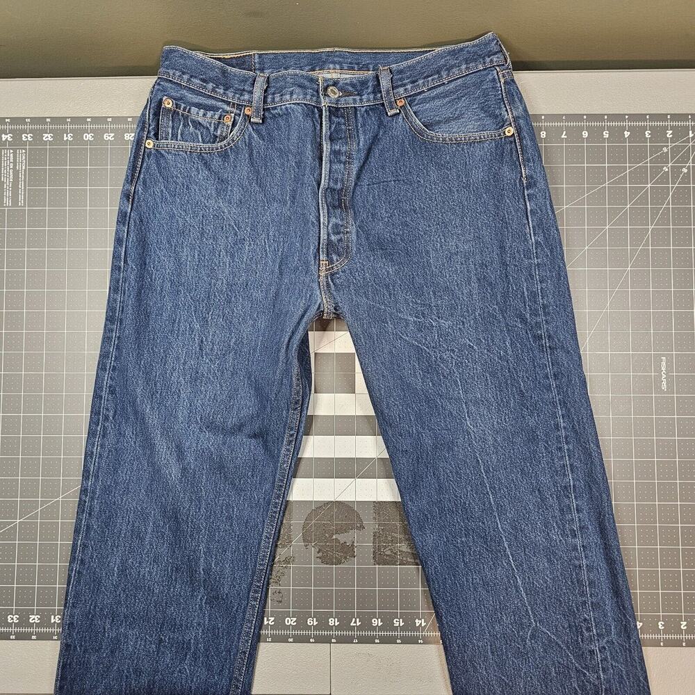 Levis 501 XX Jeans Mens 33x30 STF Shrink To Fit Straight Biker Punk Retro Read
